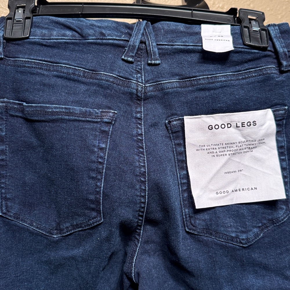Women’s size 6/28 dark blue denim skinny stretch jeans retail $99 mid rise - Picture 7 of 11